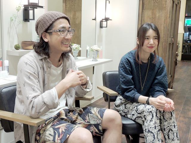 美容室 sizuk 相馬 ディレクター & 齋藤 店長