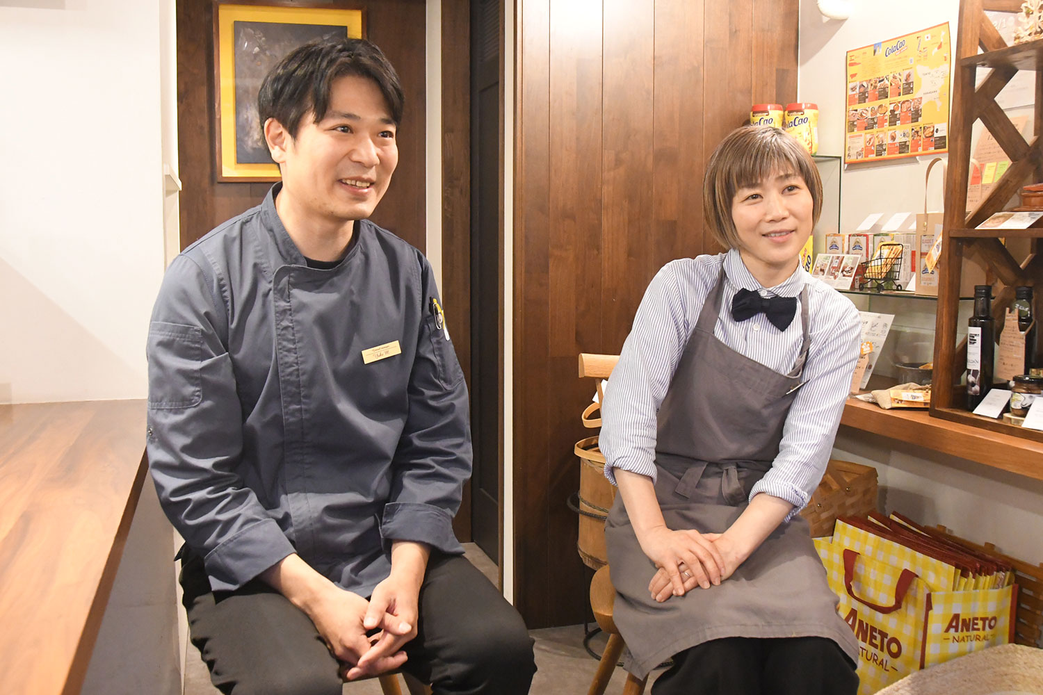 三浦 ユーク 統括マネージャー＆棟近 直子 店長