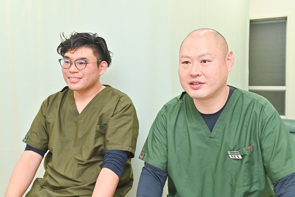 岩井 勇樹 鍼灸師/阿部 新 柔道整復師・鍼灸師