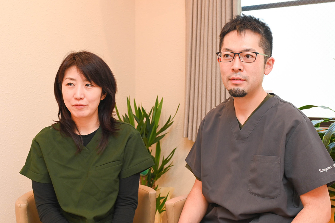 楢山 知明 院長 ＆ 知紗 副院長